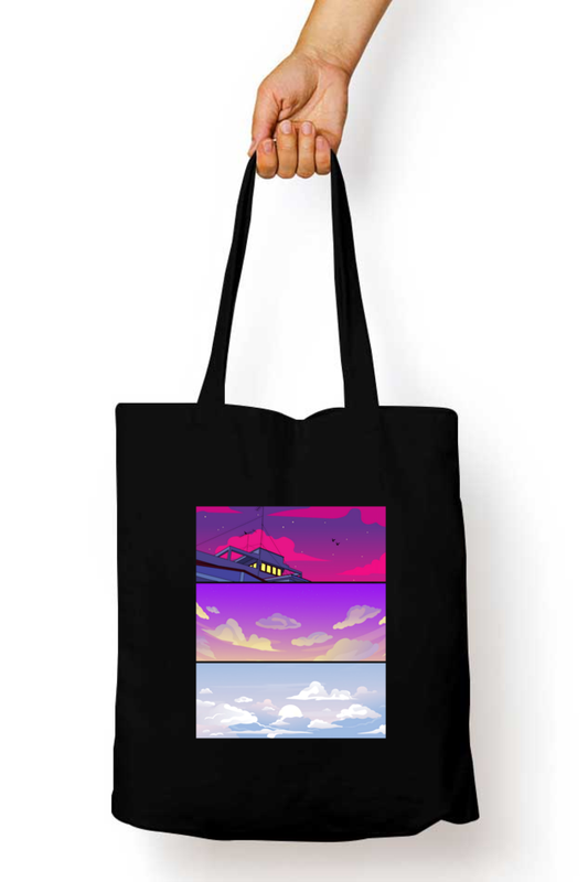 ANIME SKY Zipper Tote Bag