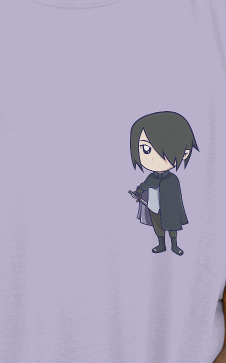 SASUKE Unisex Oversized Lavender T-shirt