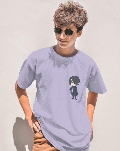 SASUKE Unisex Oversized Lavender T-shirt