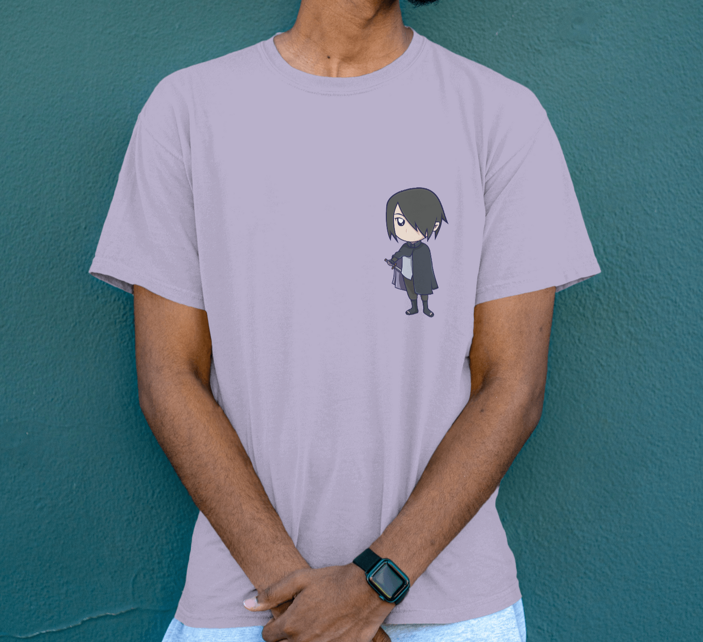 SASUKE Unisex Oversized Lavender T-shirt